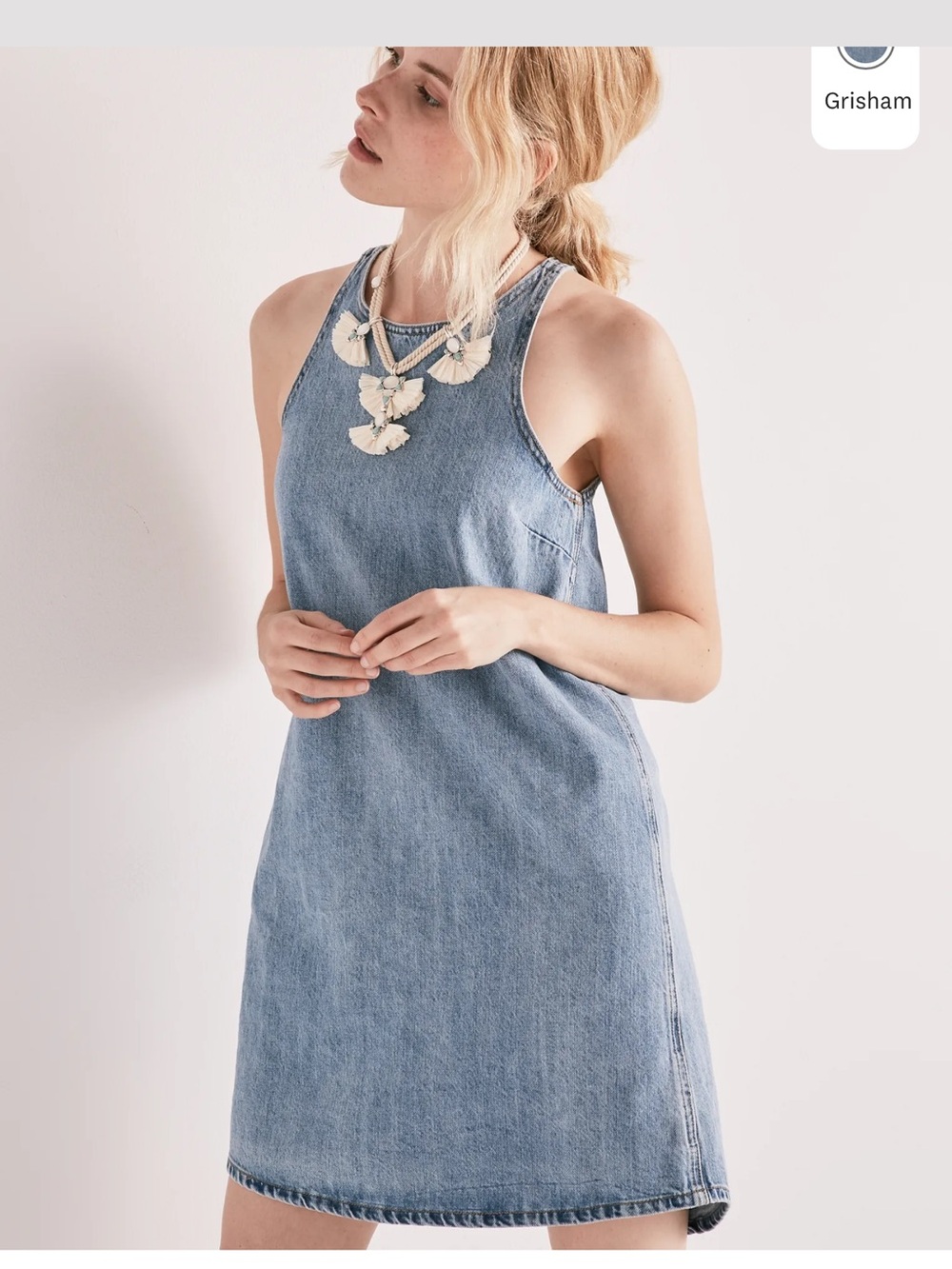 Lucky Brand Snap Back Denim Dress size small